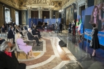 Il Presidente della Repubblica in occasione della cerimonia di presentazione dei candidati ai Premi "David di Donatello" 2021