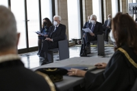 Intervento del Presidente Mattarella, in forma ufficiale, alla Riunione straordinaria della Corte costituzionale sull’attività svolta nell’anno 2020.