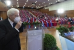 Il Presidente Sergio Mattarella in occasione della cerimonia di inaugurazione dell’Anno Accademico 2020–2021 dell’Università degli Studi di Brescia