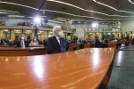 Il Presidente Sergio Mattarella nell'Aula Bunker del carcere dell’Ucciardone, in occasione della cerimonia commemorativa dell’anniversario delle stragi di Capaci e di Via d’Amelio.
