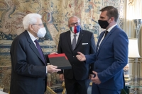 Il Presidente Mattarella riceve il sindaco di Gorizia e di Nova Gorica