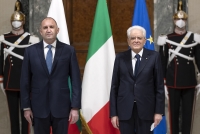 Il Presidente Sergio Mattarella con il Presidente della Repubblica di Bulgaria Rumen Radev