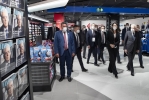 Il Presidente Sergio Mattarella accompagnato da Michaela Castelli, Presidente di SEA visita la nuova area imbarchi dell’Aeroporto di Milano Linate