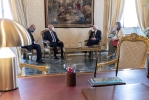 Il Presidente Sergio Mattarella nel corso dei colloqui con il Presidente della Repubblica Tunisina S.E. Kaïs Saïed