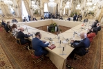 Il Presidente Sergio Mattarella nel corso dei colloqui con il Presidente della Repubblica Tunisina S.E. Kaïs Saïed e le rispettive delegazioni ufficiali