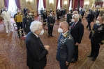 Il Presidente Sergio Mattarella con il Comandante Generale della Guardia di Finanza, al termine dell'incontro con una rappresentanza della Guardia di Finanza, in occasione del 247° anniversario della sua costituzione