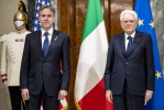 Il Presidente Sergio Mattarella con il Segretario di Stato degli Stati Uniti d’America, S.E. il Signor Antony John Blinken