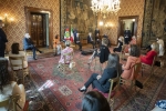 Il Presidente della Repubblica Sergio Mattarella incontra Lella GOLFO,Presidente della Fondazione Marisa Bellisario,unitamente alle vincitrici della XXXIII^ edizione del Premio “Mele d’oro”, promosso dalla Fondazione
