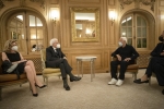 Il Presidente della Repubblica Sergio Mattarella e la Sig.ra Laura,con lo stilista Giorgio Armani