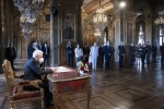 Il Presidente della Repubblica Sergio Mattarella all’Hôtel de Ville con Anne Hidalgo, Sindaco di Parigi