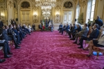 Il Presidente della Repubblica Sergio Mattarella nei corso dei colloqui con il Presidente del Sénat, Gérard Larcher, in occasione della visita di Stato nella Repubblica Francese
.