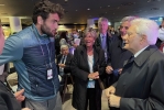 - Il Presidente della Repubblica Sergio Mattarella con Matteo Berrettini alla finale degli europei di calcio