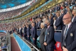 Il Presidente della Repubblica Sergio Mattarella alla finale degli europei di calcio