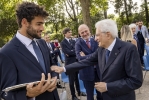 Il Presidente Sergio Mattarella con Matteo Berrettini
