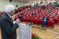 Il Presidente della Repubblica Sergio Mattarella alla cerimonia di conferimento della laurea magistrale a titolo d’onore in European and International Studies ad Antonio Megalizzi 