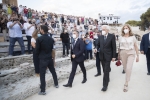 Il Presidente della Repubblica Sergio Mattarella e la Sig.ra Laura al Teatro Greco di Siracusa,in occasione della rappresentazione teatrale “Coefore Eumenidi”