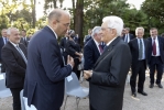 Il Presidente Sergio Mattarella con Marco Di Fonzo, Presidente dell’Associazione stampa parlamentare