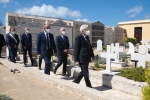 Il Presidente della Repubblica Sergio Mattarella al Cimitero di  Ventotene

