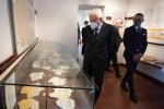 Il Presidente Sergio Mattarella a Ventotene,visita il Museo Archeologico, in occasione del 40° seminario per la formazione federalista europea,nell’80° anniversario del Manifesto di Ventotene

