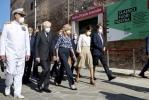 Il Presidente Sergio Mattarella all’Arsenale – Campo la Tana, in occasione della visita della 17^ mostra internazionale di architettura dal titolo “How will we live together?”