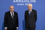 Il Presidente Sergio Mattarella con George Vella, Presidente della Repubblica di Malta, in occasione della XVI riunione del gruppo Arraiolos