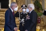 Il Presidente Sergio Mattarella con Alexander Van der Bellen, Presidente della Repubblica d'Austria, in occasione della XVI riunione del gruppo Arraiolos