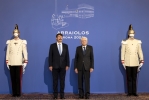 Il Presidente della Repubblica Sergio Mattarella con János Áder, Presidente della Repubblica di Ungheria, in occasione della XVI riunione del gruppo Arraiolos