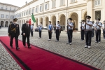 Il Presidente della Repubblica di Malta, George Vella, al suo arrivo al Quirinale