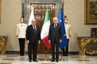 Mattarella incontra il Presidente della Repubblica di Malta, S.E. il Signor George Vella