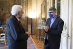 Il Presidente della Repubblica Sergio Mattarella incontra Don Maurizio Patriciello 
