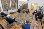 Il Presidente Sergio Mattarella con Stefano Besseghini, Presidente dell’Autorità di Regolazione per l’Energia, Reti e Ambienti, unitamente a una delegazione 
