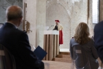 Il Presidente della Repubblica Sergio Mattarella in occasione della cerimonia di conferimento della laurea honoris causa in Relazioni internazionali ed europee 
