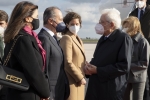 Il Presidente Sergio Mattarella arriva all'aeroporto di Berlino - Brandeburgo, accolto da Armando Varricchio, Ambasciatore d'Italia a Berlino, in occasione della visita Ufficiale nella Repubblica Federale di Germania 
