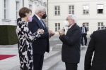 Il Presidente Sergio Mattarella a Berlino, al Castello di Bellevue, accolto da Frank-Walter Steinmeier, Presidente della Repubblica Federale di Germania,in occasione della visita Ufficiale 
