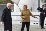Il Presidente Sergio Mattarella accolto da Angela Merkel Cancelliera della Repubblica Federale di Germania, in occasione della visita Ufficiale 
