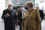 Il Presidente Sergio Mattarella con Angela Merkel Cancelliera della Repubblica Federale di Germania, in occasione della visita Ufficiale 
