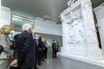 Il Presidente Sergio Mattarella nel corso della visita alla Mostra “Inferno”