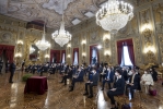 Il Presidente Sergio Mattarella in occasione della cerimonia di premiazione dei vincitori Eni Award 2020
