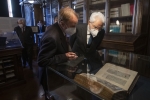 Il Presidente della Repubblica Sergio Mattarella visita la mostra dal titolo La “Biblioteca” di Dante, allestita all’interno della biblioteca dell’Accademia nazionale dei Lincei e Corsiniana 
