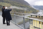 Il Presidente della Repubblica Sergio Mattarella e il Presidente della Repubblica di Slovenia, Borut Pahor, visitano il Ponte ciclo-pedonale di Salcano sull’Isonzo, nella Municipalità di Nova Gorica
