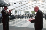 Il Presidente della Repubblica, Sergio Mattarella, riceve la massima onorificenza slovena da parte del Presidente della Repubblica di Slovenia, Borut Pahor, durante la Cerimonia di celebrazione della designazione congiunta di Nova Gorica e Gorizia quali Capitale Europea della Cultura 2025
