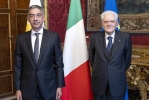 Il Presidente Sergio Mattarella con S.E. il Signor Yiorgos Christofides, nuovo Ambasciatore della Repubblica di Cipro: presentazione delle Lettere Credenziali