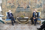 Il Presidente della Repubblica Sergio Mattarella incontra il Gen. S.A. Alberto Rosso  Capo di Stato Maggiore dell'Aeronautica uscente

