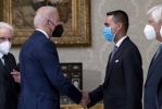 Il Presidente degli Stati Uniti d’America Joe Biden con il Ministro per gli affari esteri e la cooperazione internazionale Luigi Di Maio 