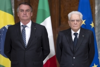 Il Presidente Sergio Mattarella con S.E. il Signor Jair Messias Bolsonaro, Presidente della Repubblica Federativa del Brasile