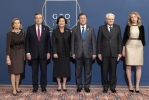 Il Presidente Sergio Mattarella e il Presidente del Consiglio Mario Draghi con i rappresentanti dei paesi partecipanti al G20