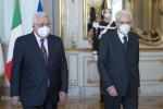 Il Presidente della Repubblica Sergio Mattarella con S.E. Signor Mahmoud Abbas Presidente della Palestina

