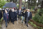 Algeri - Il Presidente della Repubblica Sergio Mattarella in occasione dell'inaugurazione del giardino Enrico Mattei,