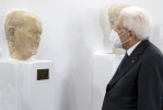 Il Presidente Sergio Mattarella nel corso della visita al Museo dell'area archeologica di Ippona