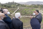 Il Presidente Sergio Mattarella e il Primo Ministro della Repubblica Algerina Democratica e Popolare, Ajmen Benabderrahmane, nel corso della visita all'area archeologica di Ippona